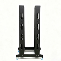 Rack ouvert à deux colonnes et double rail de 19 pouces, 18U, 550*1000*600MM, en acier laminé à froid SPCC, profondeur 600 mm, mobile.