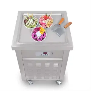 Low Price CE fry ice cream machine/fried ice cream machine/rolled ice cream machine