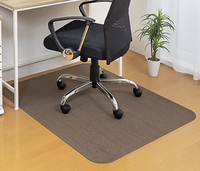 Tapis côtelé pour chaise de bureau, avec colle légère ou à rayures