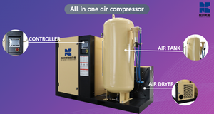 Geräuscharm 11kW 15kW 15 PS 20 PS alles in einem 4-in-1-Luft-Industriekompressor Schraube Luft kompressors ch raube Typ - Product Image 6