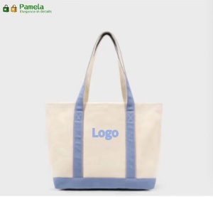 Bolsa de Mano de Lona Personalizada, Reciclable, Resistente al Agua, Gran Capacidad, para Mujer, <span class=keywords><strong>Moda</strong></span> de Verano y Otoño, Uso Diario, Viajes, con Cierre Abierto - Product Image 2