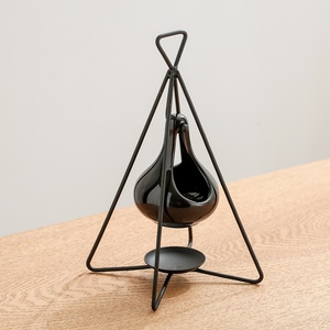 <span class=keywords><strong>Lampe</strong></span> <span class=keywords><strong>chauffante</strong></span> créative noire pour aromathérapie, diffuseur d'huiles essentielles, <span class=keywords><strong>lampe</strong></span> à cire fondante pour la maison - Product Image 3