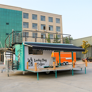 Gerobak Burger Foodtruck Mobil Jualan Makanan <span class=keywords><strong>Food</strong></span> Truck Kontainer Bar 2 Lantai - Product Image 6