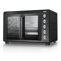 Four électrique RAF 2800W grande capacité 120L, cuisinière de comptoir, cinq modes de cuisson, chauffage uniforme et contrôle de la température