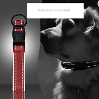 Collier pour chien en cuir véritable réfléchissant, durable, de qualité supérieure, personnalisé OEM, luxueux, moderne et simple, avec étiquette d'identification à code QR.
