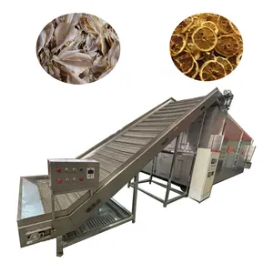 Precio de fábrica OEM ODM secador de correa de malla de alimentos tipo correa de especias máquina de secado de verduras máquina de secado