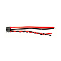 موصل أنثى Amass XT30U 2 Plus 2 مع سلك 18AWG مضاد للتداخل وكابل إشارة ملتوي لمحركات RC