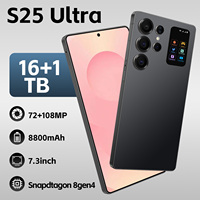 Smartphone S25 Ultra 5G, écran AMOLED 7,3 pouces, Android 15, 16 Go de RAM, 1 To de stockage, appareil photo 108 MP, batterie 8800 mAh, 90 Hz, double SIM