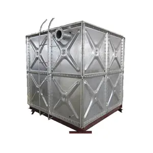 Hot-dipped Galvanized Water Tank Pressed Steel Panel Sectional Modular Rectangular Square Small Large HDG Steel Water Tank