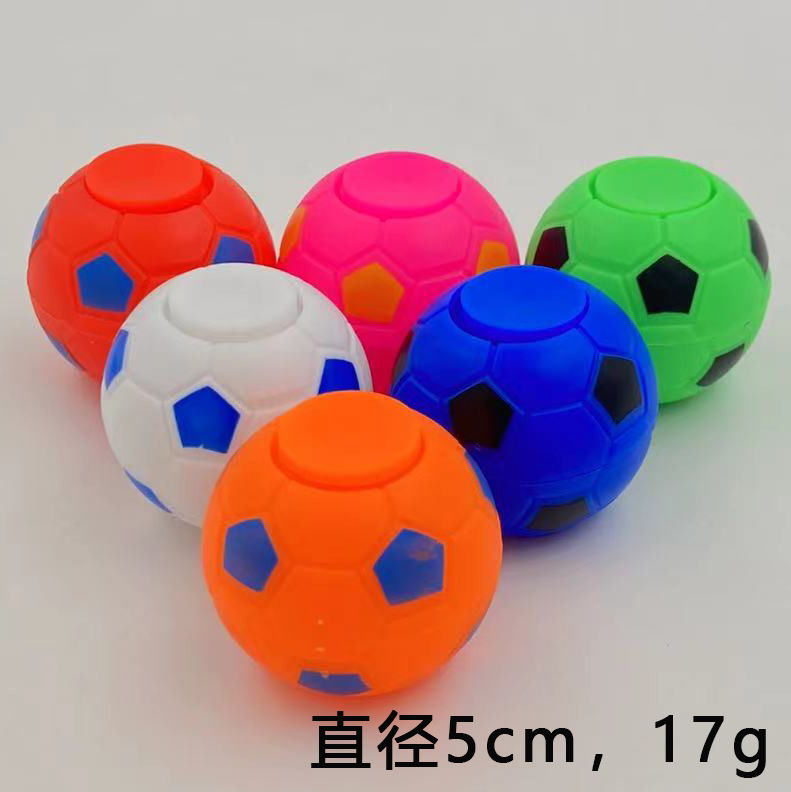 5cm large football spinning top