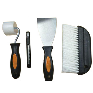 Juego de Herramientas de pintura <span class=keywords><strong>para</strong></span> colgar papel tapiz, cepillo/<span class=keywords><strong>rodillo</strong></span>/raspador, 4 Uds. - Product Image 1