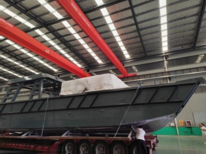 Barge de Débarquement de 14 Mètres avec Timonerie Surélevée Bateau à Faible Tirant d'Eau pour Transfert de Fret et Accostage sur Plage Ferry Rapide en Aluminium pour Marchandises - Product Image 3