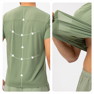 Camisetas Deportivas Transpirables y Elásticas de Nailon 90% y Elastano 10% con Estampado Personalizado para Hombre, Camisetas Atléticas para Correr y Gimnasio - Product Image 2