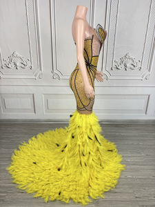 Novance Y4842-C Prodotti di Tendenza 2025 Nuovi Arrivi Abito <span class=keywords><strong>da</strong></span> <span class=keywords><strong>Sera</strong></span> Lungo Lussuoso con Piume Outfit <span class=keywords><strong>da</strong></span> Club per Donne <span class=keywords><strong>Sexy</strong></span> - Product Image 5