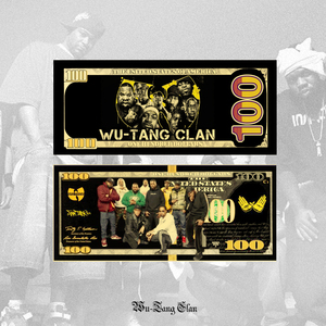 Billet de banque <span class=keywords><strong>Wu</strong></span>-<span class=keywords><strong>Tang</strong></span> Américain 2026 plaqué or noir 24 carats pour cadeaux - Product Image 1