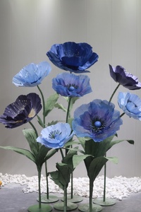 Fiori artificiali rosa fiori <span class=keywords><strong>di</strong></span> <span class=keywords><strong>carta</strong></span> rosa <span class=keywords><strong>papavero</strong></span> fiori decorazione <span class=keywords><strong>di</strong></span> nozze Festival forniture per feste centro commerciale foto oggetti <span class=keywords><strong>di</strong></span> scena - Product Image 4