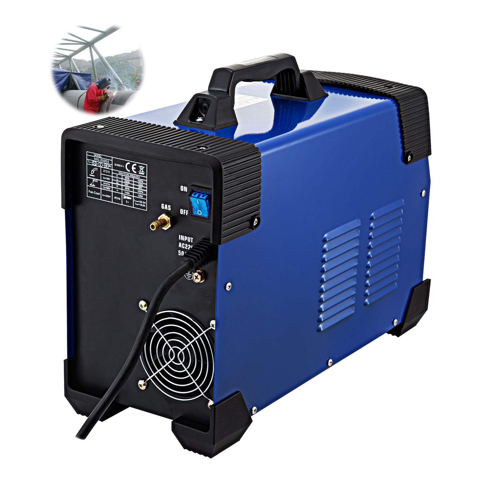 Amazon.com: Century Soldador de alimentación de alambre MIG de 255 núcleos  de flujo, salida de 30-255 amperios, entrada de 230 V : Herramientas y  Mejoras del Hogar