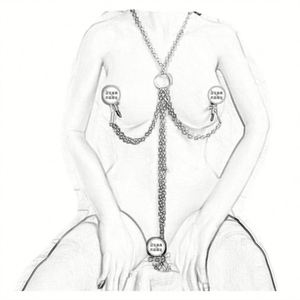 ของเล่นเซ็กซ์เกมสำหรับผู้ใหญ่ที่หนีบหัวนม4ห่วงโซ่ยาวคลิปหนีบหัวนมห่วงโซ่ยาวเกมผู้ใหญ่สำหรับคู่รักของเล่นจีบ - Product Image 1