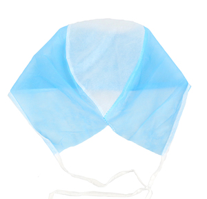 Cuffie Monouso Blu in Tessuto Non Tessuto per Infermieri e Medici, Chirurgiche, con Laccetti - Product Image 4