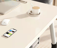 Bureau de lit pliable pour ordinateur portable avec fente pour cartes, table paresseuse portable pour la maison, le bureau et le dortoir