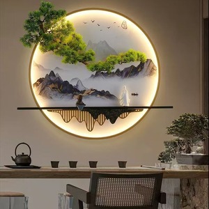 Luminária de Parede LED Moderna em Liga de Alumínio, Luz Branca Quente, Design Criativo Chinês, para Sala de Estar e Estudo - Product Image 1