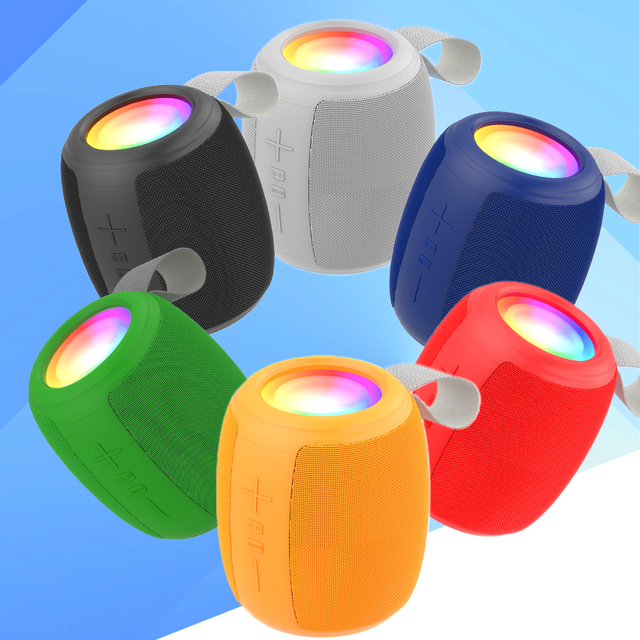 Lights Portable Bluetooth Speakers Stereo Sound Deep Bass Wireless Speaker for Home, Outdoor, Party