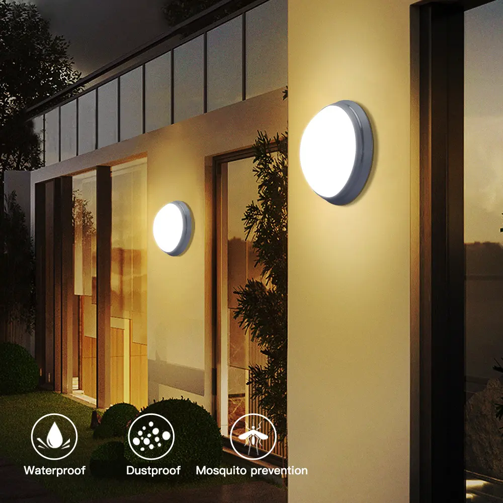Unique design PC housing IP65 waterproof outdoor wall lamps 18W 24W Led outdoor wall light for garden