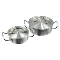 Casserole en acier inoxydable à 3 couches épaissir de haute qualité Casserole en acier inoxydable à capacité multiple