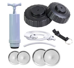 Kit Sigillatore <span class=keywords><strong>Sottovuoto</strong></span> Portatile per Barattoli in <span class=keywords><strong>Vetro</strong></span> Mason, Conservazione Alimenti in Silicone, Sigillatore Universale per Barattoli - Product Image 4