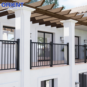 Nouveau style de balustrades en aluminium à installer soi-même, piquets de terrasse, garde-corps et clôture pour balcon, garde-corps extérieur en fil métallique, main courante de villa - Product Image 1