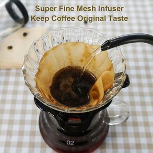 Hot Sale 9-Piece Premium Eco-Friendly Square Stainless Steel Travel Case Stocked <b>Arabic</b> Coffee Kit Pour Kettle Grinder Hand Drip - Product Image 4