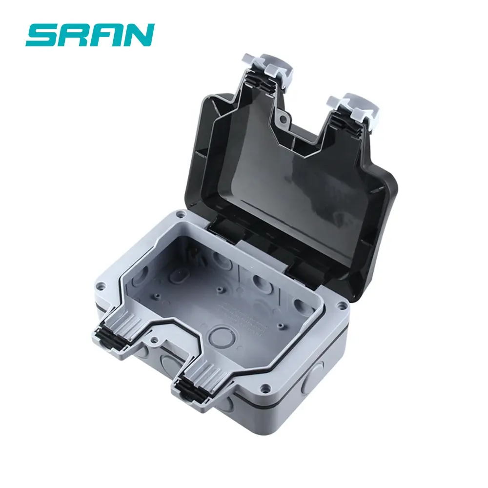 High Seal Two Gang Switch Panel Mount Outdoor IP54/IP65 Waterproof PVC Electrical Conduit Box for 146 Type Switch Socket Univers