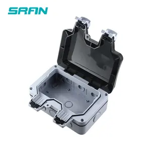 High Seal Two Gang Switch Panel Mount Outdoor IP54/IP65 Waterproof PVC Electrical Conduit Box for 146 Type Switch Socket Univers