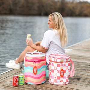 16 pulgadas Cilindro PU Cooler Bag Impermeable Aislamiento térmico Bolsas de picnic portátiles Correa larga Cooler Picnic Bolsa de hombro - Product Image 3