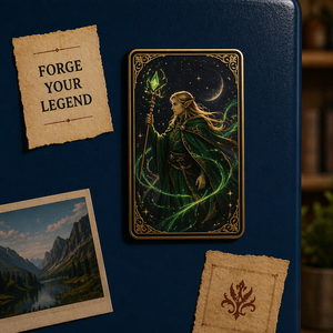 Carte Collezionabili in Metallo Personalizzate con Stampa Anime Fantasy, Carte da Gioco con Bordi Dorati, Souvenir Regalo all'Ingrosso - Product Image 4