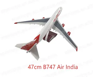 47厘米B747飞机模型1:150树脂印度航空发光二极管灯热卖飞机模型收集节日礼物可定制