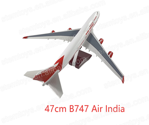 47CM B747 Modèle d'avion 1:150 Résine Air India LED Lumières Modèle d'avion de vente chaude pour Collection Cadeau de vacances Personnalisable - Product Image 1