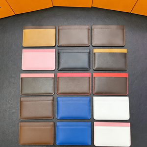 Classical Designer Purse Vintage PU Leather Portable Luxury <b>Card</b> <b>Holder</b> with Colorful Pattern Thickness No Closure - Product Image 5