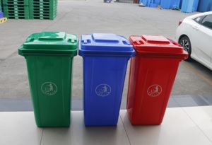 Contenedor de <span class=keywords><strong>Basura</strong></span> Móvil de Plástico con Dos <span class=keywords><strong>Ruedas</strong></span>, <span class=keywords><strong>Cubo</strong></span> de <span class=keywords><strong>Basura</strong></span> de <span class=keywords><strong>120</strong></span> <span class=keywords><strong>Litros</strong></span> - Product Image 3