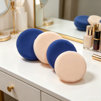 Nouveaux Houppettes de Maquillage Professionnelles en PU, Personnalisables avec Logo, Houppettes Rondes pour Poudre Compacte et Cushion