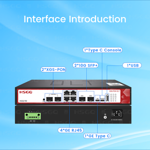 HSGQ-T02 Nuevo Terminal de Línea Óptica 1:128 10G 2 Puertos XGPON/XGSPON OLT para FTTH - Product Image 3