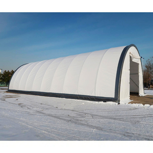Grande tente de stockage en PVC, abris portables avec structure à double treillis pour entrepôts et usines temporaires - Product Image 5