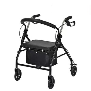 Carrito de Compras Plegable de Aluminio con Asiento para Personas con Discapacidad - Product Image 1