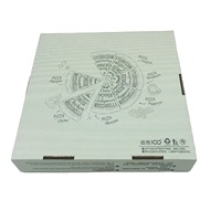 Boîtes à pizza jetables de qualité alimentaire 10 pouces 12 pouces en carton ondulé, emballage chauffable, conteneur à pizza