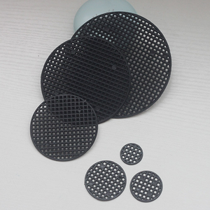 100 pièces/sac divers tailles rond en plastique Pot de fleur joint maille Pad pour Pot en céramique fond grille tapis pour la maison et le jardin - Product Image 4