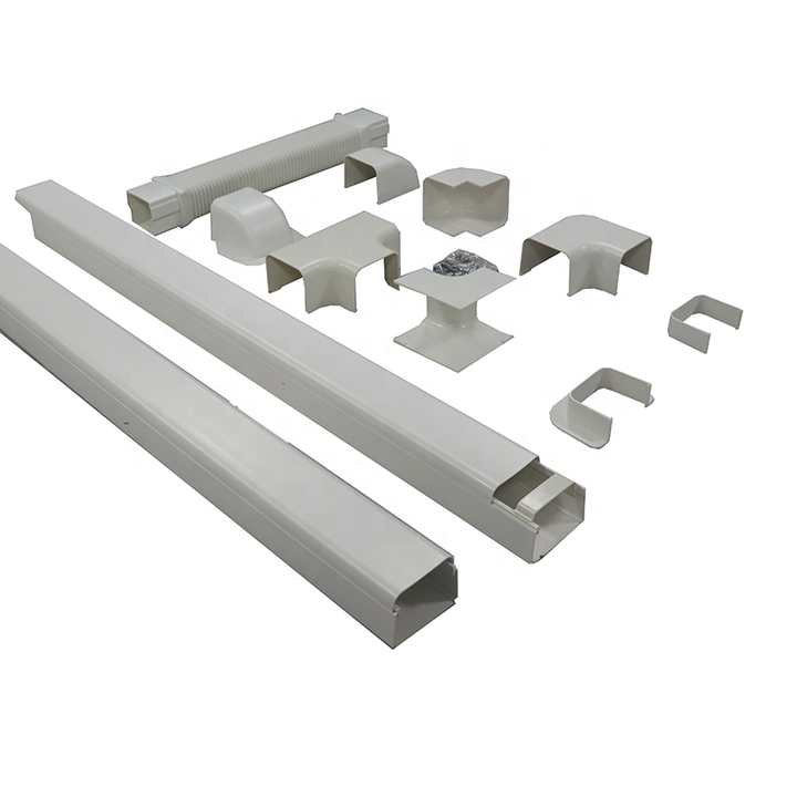 Decorative PVC Air Conditioning Fitting Line Cover Set Kit for Home Use