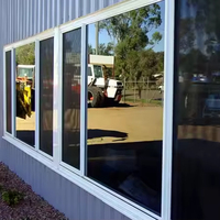 Ventanas Corredizas de Aluminio con Mosquiteras Ocultas, Deslizamiento Suave y Protección Contra Mosquitos para Salas de Estar de Apartamentos