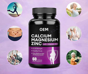 Cápsula multivitamínica herbaria de etiqueta privada OEM, suplemento dietético de calcio, magnesio y zinc - Product Image 5