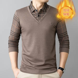 <span class=keywords><strong>เสื้อ</strong></span>เชิ้ตไหมพรมหนานุ่มสำหรับ<span class=keywords><strong>ผู้</strong></span>ชายสไตล์ใหม่ประจำฤดูใบไม้ร่วงและฤดูหนาว  ลายพิมพ์แขนยาวสำหรับ<span class=keywords><strong>ผู้</strong></span><span class=keywords><strong>สูงอายุ</strong></span>  ลายสก็อต - Product Image 6