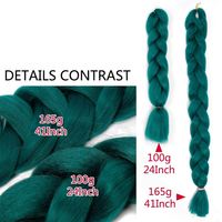 Cheveux synthétiques pour tresses africaines, extensions de cheveux en crochet, tresses jumbo ombrées Yaki, pré-étirées, en gros